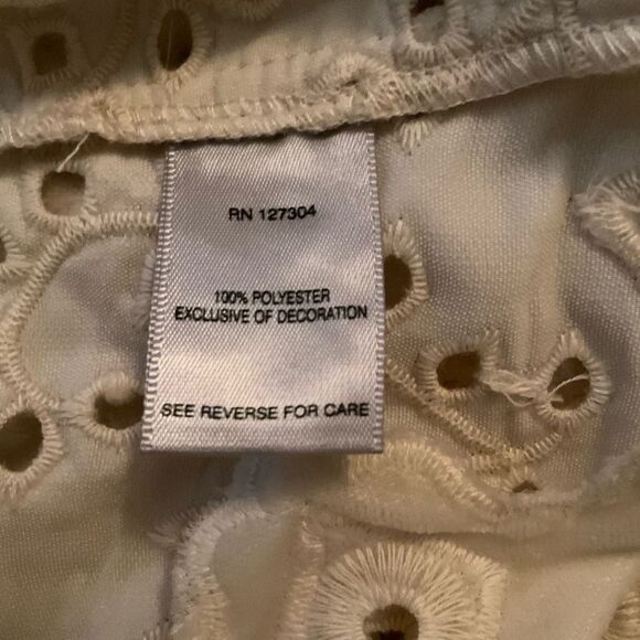 NWT John Mark Cream Boho Velvet Embossed Tunic Top - Picture 10 of 11